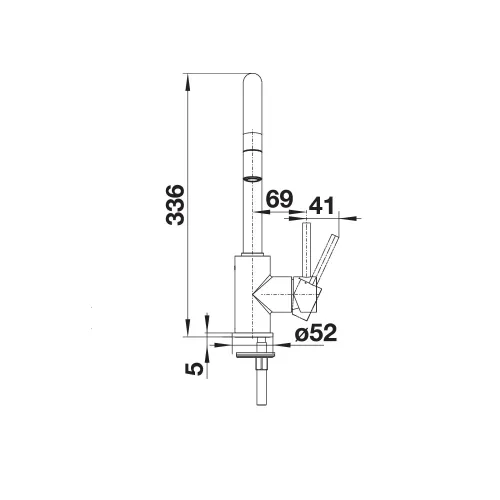 Bateria BLANCO Mida-S 521457 Biały