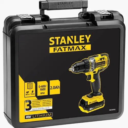 Stanley matkap tornavidası FMC600D2 18 V 2x2 Ah pil