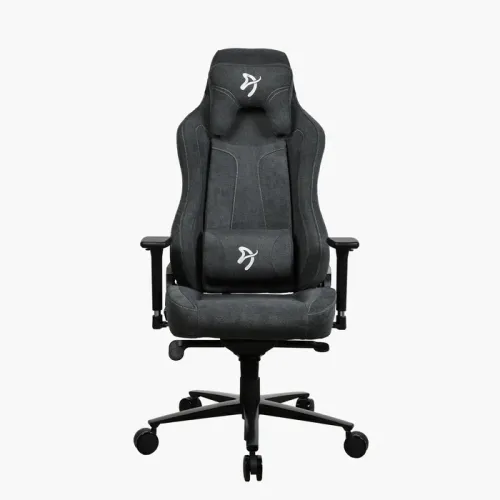 Fotel Arozzi Vernazza Soft Fabric Dark Grey Gamingowy do 145kg Tkanina Szary