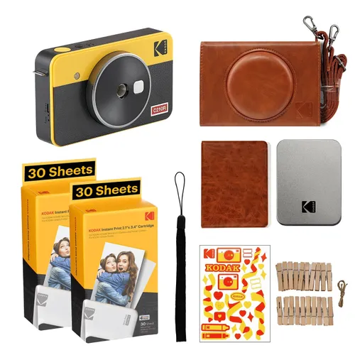 Aparat KODAK Mini Shot 2 Retro Żółty + Zestaw akcesoriów