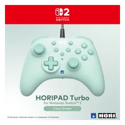 Pad Hori Turbo Cozy Green do Nintendo Switch 2 Przewodowy