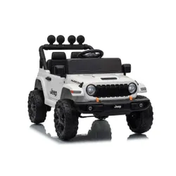 Auto Na Akumulator Jeep Rubicon 2X200W 24V Eva Skóra LED Pilot Radio MP3