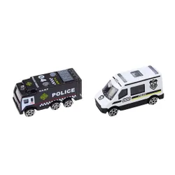 Laweta Lora Z Pojazdami Policji Tor Samochodowy 211Cm 2W1 Dźwięki Znaki