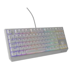 Klawiatura mechaniczna Genesis Thor 230 TKL US RGB Outemu Brown Biały