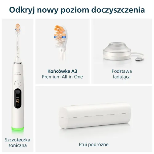 Szczoteczka soniczna PHILIPS Sonicare 8000 DiamondClean HX8311/11 Biały