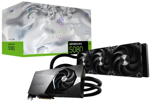 Karta graficzna MSI GeForce RTX 5080 Suprim Liquid OC 16GB DLSS 4