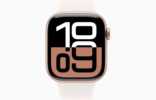 Apple Watch Series 10 GPS 42mm aluminium różowe złoto pasek sportowy w kolorze łagodnego różu M/L