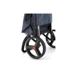 Coș De Cumpărături 2 Large Wheels Folding Rolser I-Max Tweed-Green