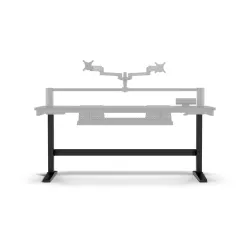 Biurko Corsair Platform:6 Standardowy180cm Czarny Laminat