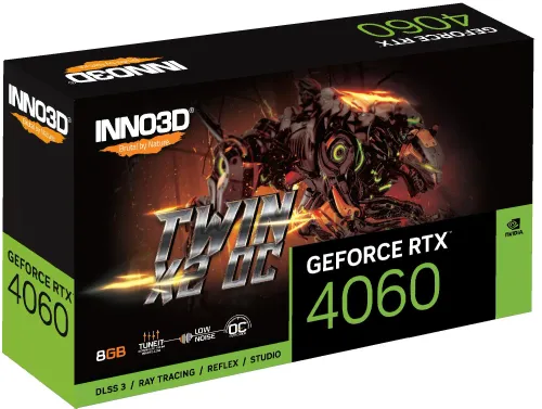 Karta graficzna Inno3D GeForce RTX 4060 Twin X2 OC 8GB GDDR6 128bit DLSS 3