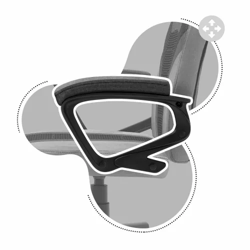Fotel HUZARO Ranger 1.0 Mesh Szary