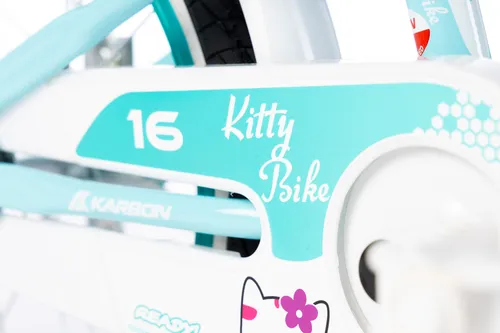 Rower dziecięcy KARBON Kitty 16 cali dla dziewczynki Turkusowy