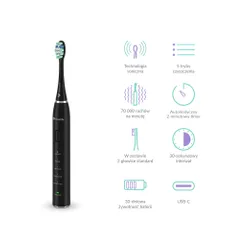 Szczoteczka soniczna TRUELIFE SonicBrush Clean30 Czarny