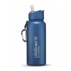 Bidon / butelka termiczna filtrująca LifeStraw Go 700 ml - harbor blue