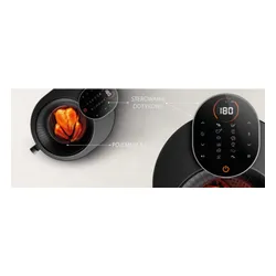 Air Fryer Frytkownica beztłuszczowa ETA SkyFry 516890000 5l z 12 automatycznymi programami gotowania i okienkiem do obserwacji postępów gotowania