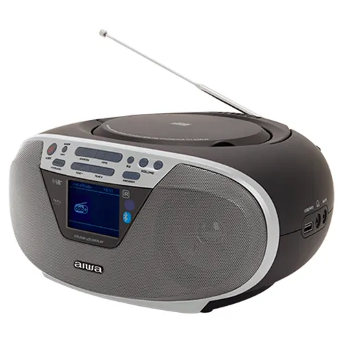 Radioodtwarzacz Aiwa Boombox BBTU-500DAB/SL Bluetooth DAB+ Srebrny