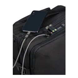 Bavul küçük tekerlekli Çanta Samsonite Securipak-black steel