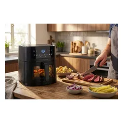 Air Fryer Frytkownica beztłuszczowa GÖTZE & JENSEN AF610K 6l 8 automatycznych programów