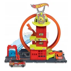 HOT WHEELS ZESTAW REMIZA STRAŻACKA SUPERPĘTLA HKX41