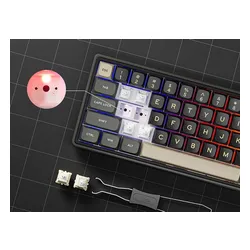 Klawiatura ROYAL KLUDGE R65 RGB Chartreuse Switch Czarno-brązowy