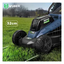Kosiarka akumulatorowa WUBER W04801 32 cm, 6 Ah, 20 V, silnik bezszczotkowy, kosz 30L, 1 akumulator 6 Ah