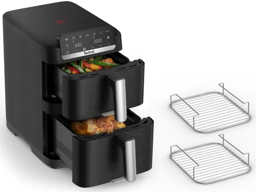 Air Fryer Frytkownica beztłuszczowa TEFAL EY7568E0 Easy Fry Stack 10l  z podwójnym koszem