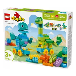 LEGO Klocki DUPLO 10451 3 w 1 Dinozaury na kółkach