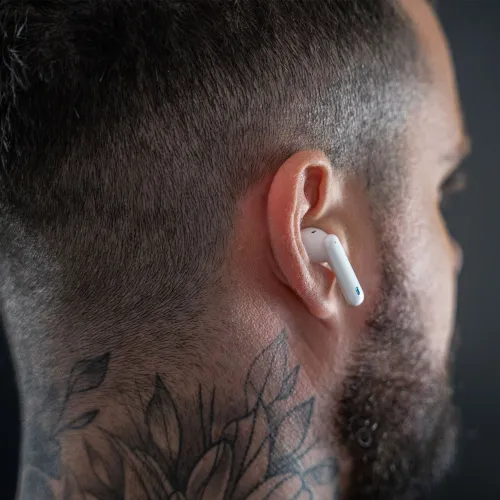 Słuchawki bezprzewodowe 3mk HARDY LifePods Pro ANC Dokanałowe Bluetooth 5.3 Biały