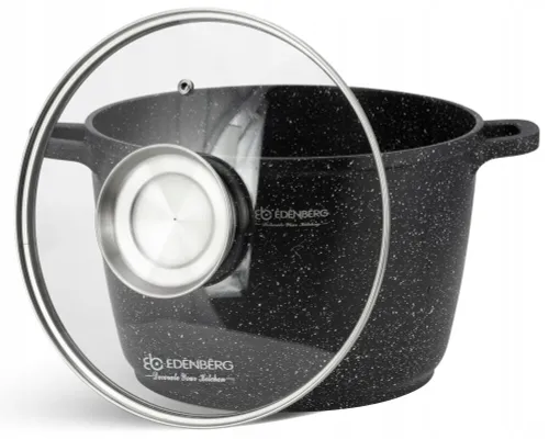 Garnek ceramiczny marmurowy kociołek głęboki wysoki 14l 32cm 8171