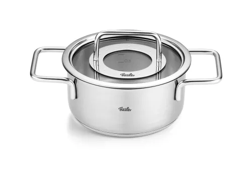FISSLER Pure Collection 3,6 l - garnek ze stali nierdzewnej ze szklaną pokrywką