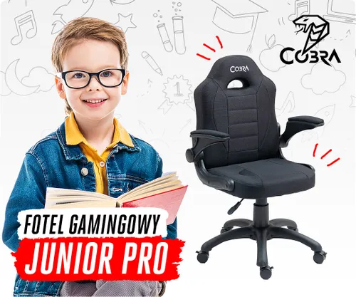 Fotel COBRA Junior Pro CRF2306 7.1T Czarny