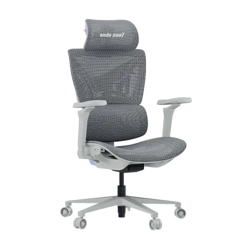 Fotel Anda Seat X-Air Pro XL Gamingowy do 120kg Tkanina Szaro-różowy