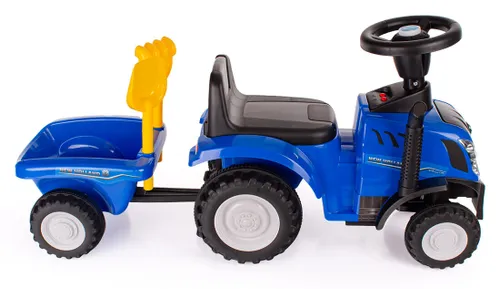 Jeździk traktor z przyczepką New Holland jeździdełko dla dziecka pojazd 12M+ niebieski