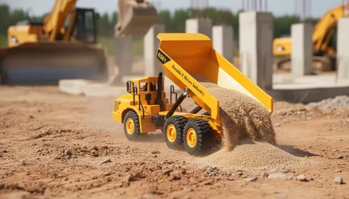 Zdalnie sterowany samochód COIL Auto RC pilot wywrotka ciężarówka VOLVO 1:16 żółta