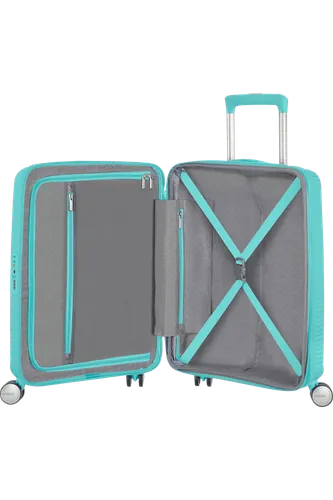 Чемодан/ручная кладь American Tourister Soundbox 55cm - Poolside Blue