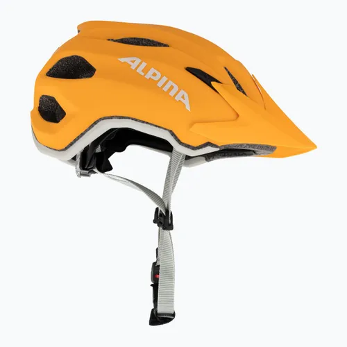 Kask rowerowy dziecięcy Alpina Carapax burned yellow matte