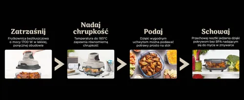 Air Fryer Frytkownica beztłuszczowa NINJA FN101EUST Crispi 1700W