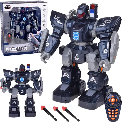Zdalnie sterowany robot policyjny tańczy