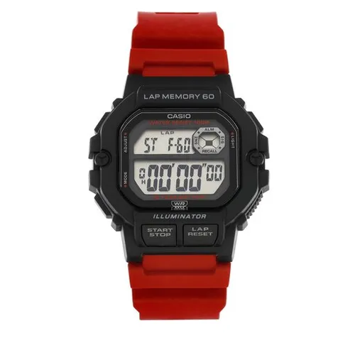 Casio Saati WS-1400H-4avef Kırmızı / Siyah