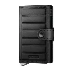 Кошелек Secrid Premium RFID Miniwallet Emboss Lines - черный