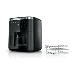 Air Fryer Frytkownica beztłuszczowa BOSCH Serie 6 MAF671B1 7.2l z 7 automatycznymi programami i okienkiem do podgląd potrawy