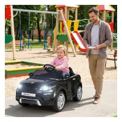 Samochód dla dziecka BAMBI RACER Land Rover Suv Jeep 1 osobowy Błyszczący Czarny