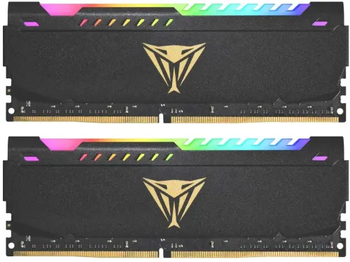 Pamięć RAM Patriot Viper Steel RGB DDR4 16GB (2 x 8GB) 3200 CL16 Czarny