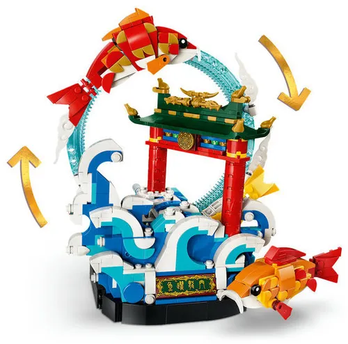 LEGO 80120 Chinese Festivals Karp przeskakujący przez Smoczą Bramę
