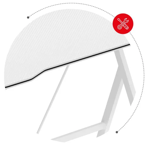 Biurko gamingowe HUZARO Hero 1.4 Biały