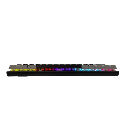 Klawiatura gamingowa White Shark Wakizashi Red przewodowa mechaniczna podświetlana czarno-szara