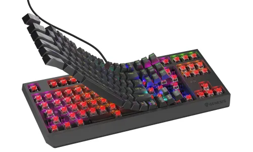 Klawiatura mechaniczna Genesis Thor 230 TKL Lite Outemu Red Czarny