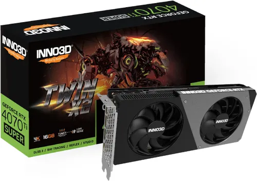 Karta graficzna INNO3D GeForce RTX 4070 Ti Super Twin X2 16GB DLSS 3