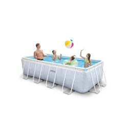 Basen ogrodowy stelażowy Chevron Prism Frame Rectangular 400x200x100 cm INTEX 26780 NP