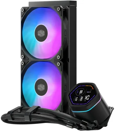 Chłodzenie Cooler Master MasterLiquid Core Nex Digital Series 240 ARGB Czarny